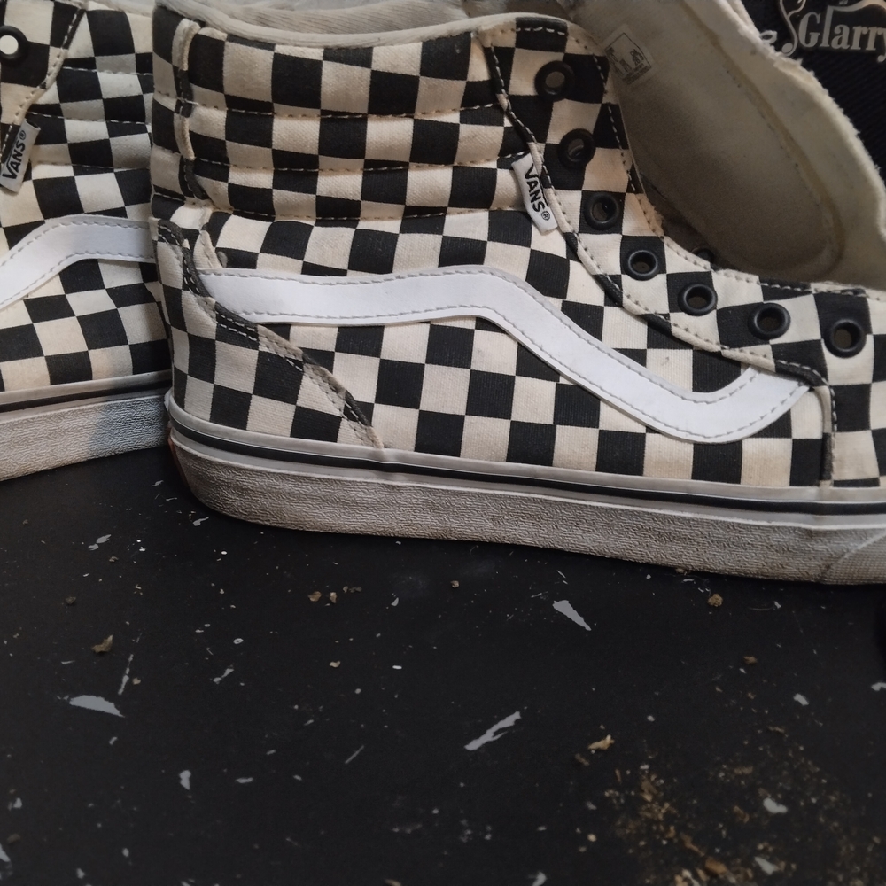 Vans Checkered High-Top Sneakers
